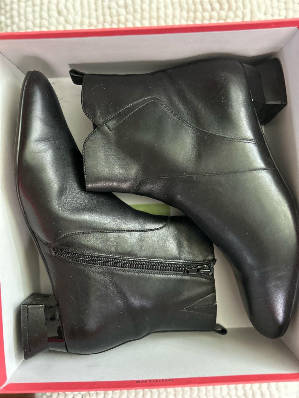 Women’s VANELi Black Nappa Leather Boots Size 11W
